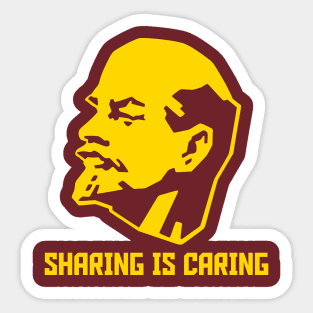 Sharing is Caring - Lenin - Yellow Sticker